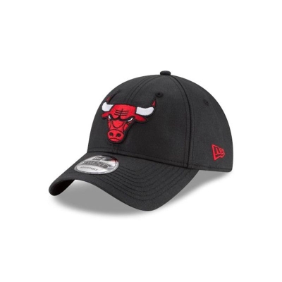 Chicago Bulls Gorra | New Era NBA Waxed Canvas 9twenty Adjustable Cap Mexico - Negros